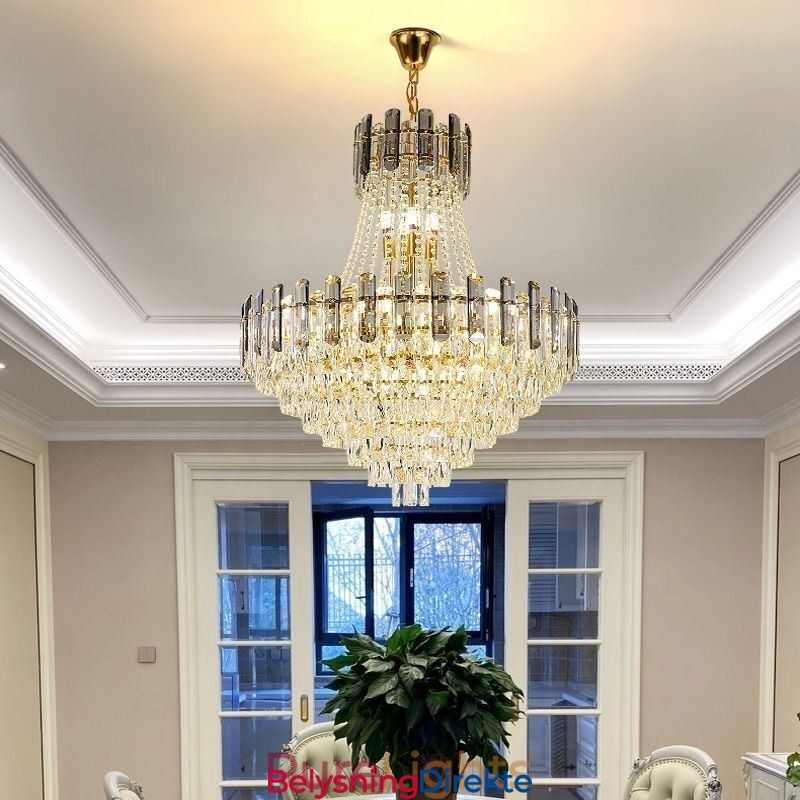 Moderne Krystall Pendellampe Rund Taklampe