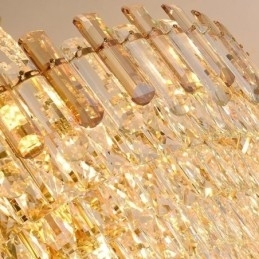 Moderne Krystall Pendellampe Rund Taklampe