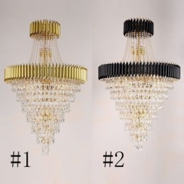 Moderne Krystall Pendellampe Konisk Taklampe