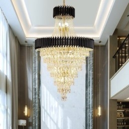 Moderne Krystall Pendellampe Konisk Taklampe