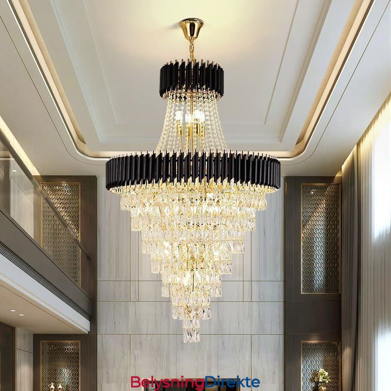Moderne Krystall Pendellampe Konisk Taklampe