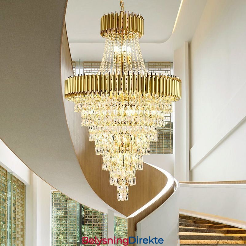 Moderne Krystall Pendellampe Konisk Taklampe