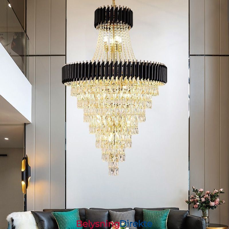 Moderne Krystall Pendellampe Konisk Taklampe