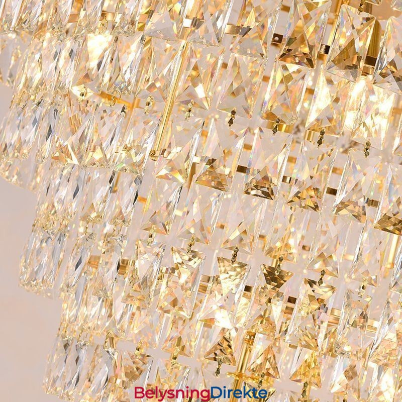 Moderne Krystall Pendellampe Konisk Taklampe