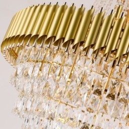 Moderne Krystall Pendellampe Konisk Taklampe