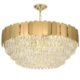 Moderne Pendellampe Krystall Rund Hengende Taklampe