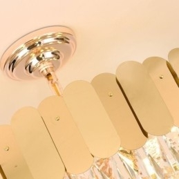 Moderne Pendellampe Krystall Rund Hengende Taklampe