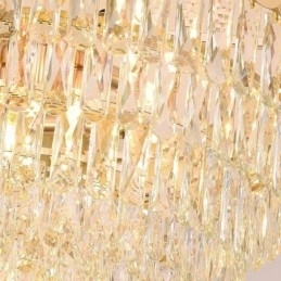 Moderne Pendellampe Krystall Rund Hengende Taklampe