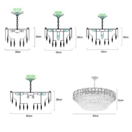Krystall Pendellampe Moderne Taklamper