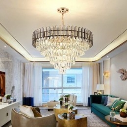 Moderne Krystall Pendellampe I Takbelysning