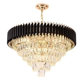 Luksuriøs Krystall Pendellampe Taklampe 6 9 12 Lys