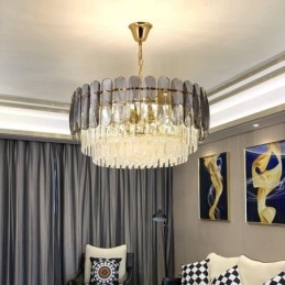 Moderne K9 Krystall Pendellampe Taklampe