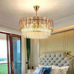 Moderne K9 Krystall Pendellampe Taklampe