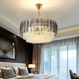 Moderne K9 Krystall Pendellampe Taklampe