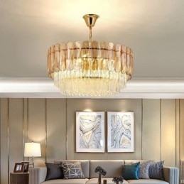 Moderne K9 Krystall Pendellampe Taklampe