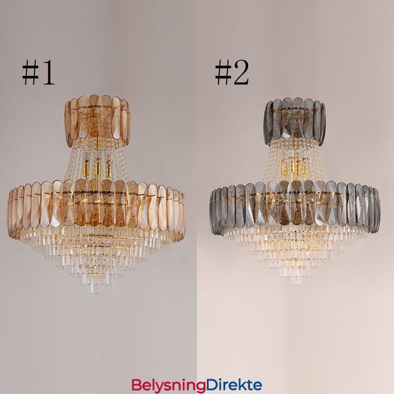 Europeisk Krystall Pendellampe Moderne Taklampe