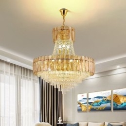 Europeisk Krystall Pendellampe Moderne Taklampe