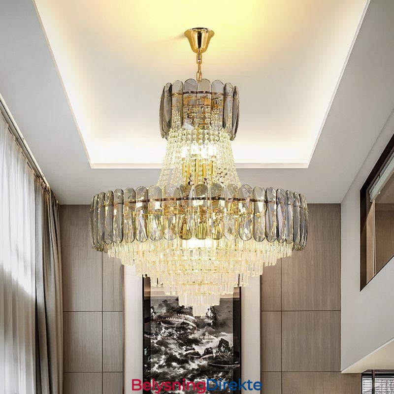 Europeisk Krystall Pendellampe Moderne Taklampe