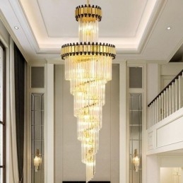 Krystall Pendellampe Moderne Spektakulær K9 Taklampe