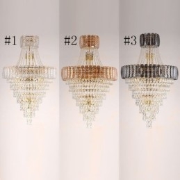 Moderne Elegant Krystall Pendellampe Konisk Taklampe