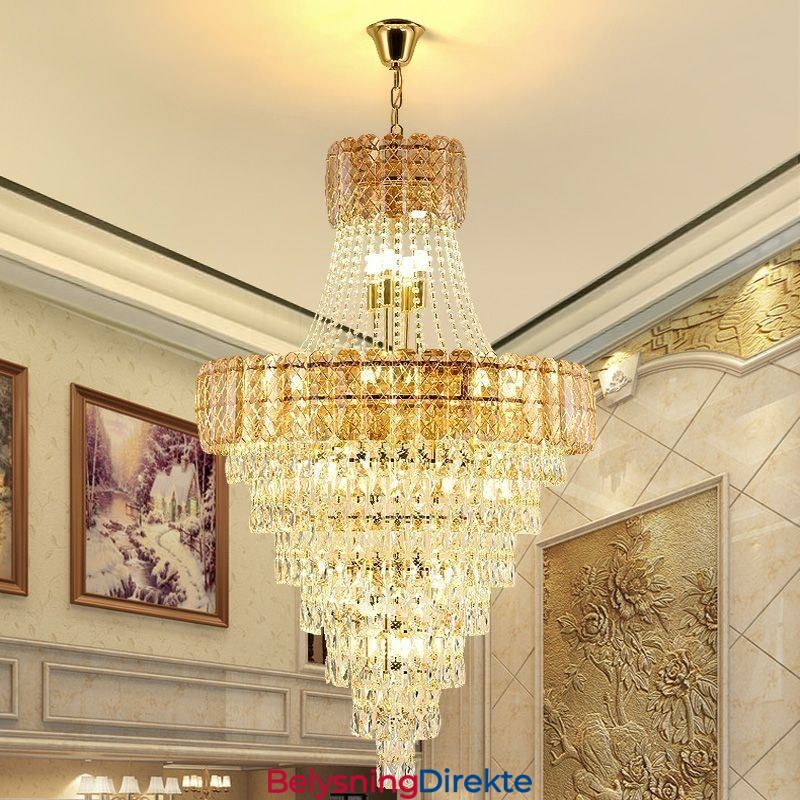 Moderne Elegant Krystall Pendellampe Konisk Taklampe