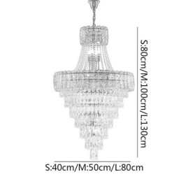 Moderne Elegant Krystall Pendellampe Konisk Taklampe