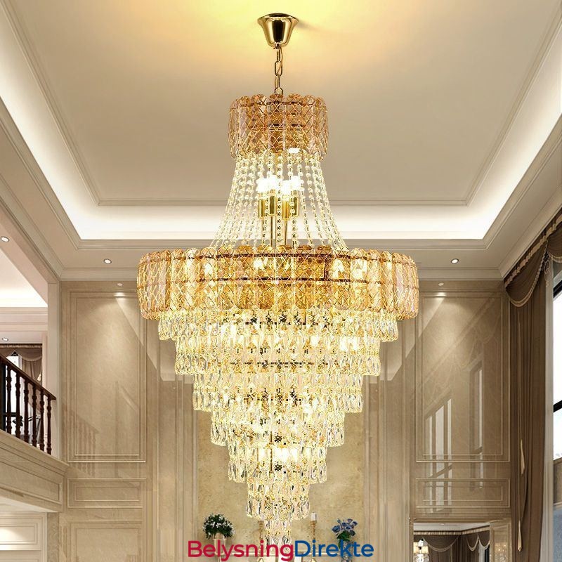 Moderne Elegant Krystall Pendellampe Konisk Taklampe