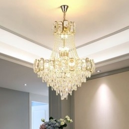 Moderne Krystall Pendellampe Rund Taklampe