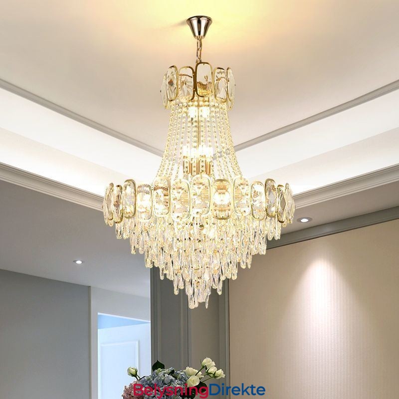 Moderne Krystall Pendellampe Rund Taklampe