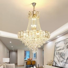 Moderne Krystall Pendellampe Rund Taklampe