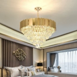 Moderne Elegant Krystall Pendellampe Konisk Taklampe