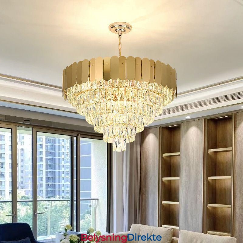 Moderne Elegant Krystall Pendellampe Konisk Taklampe