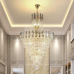 Moderne Elegant Krystall Pendellampe Konisk Hengelampe