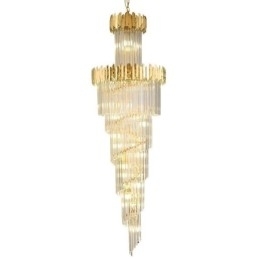 Europeisk Pendellampe Krystall Hengende Lampe Trapper Entré