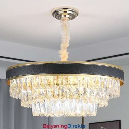 Moderne Pendellampe Krystall Taklampe 9 12 16 Lys