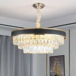 Moderne Pendellampe Krystall Taklampe 9 12 16 Lys