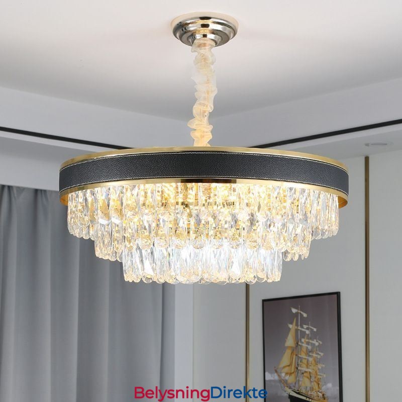 Moderne Pendellampe Krystall Taklampe 9 12 16 Lys