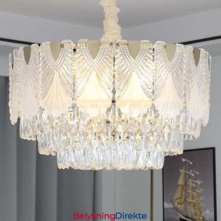 Krystall Pendellampe Lace Rund Taklampe