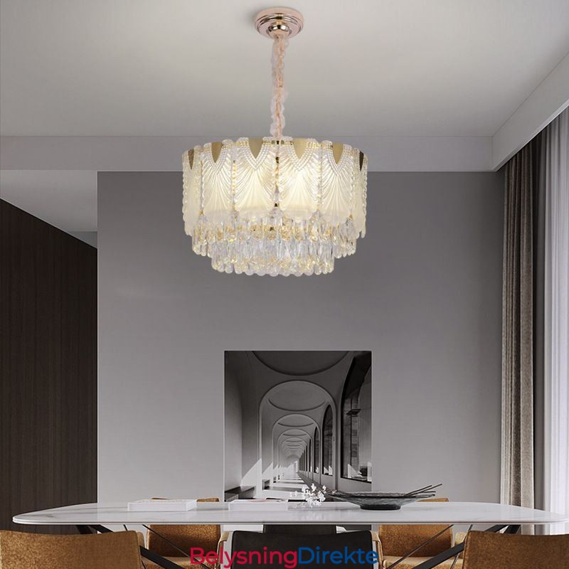 Krystall Pendellampe Lace Rund Taklampe