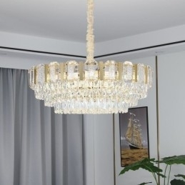 Krystall Pendellampe Rund Taklampe
