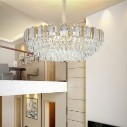 Krystall Pendellampe Rund Taklampe