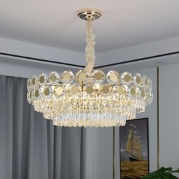 Moderne Krystall Pendellampe I Takbelysning
