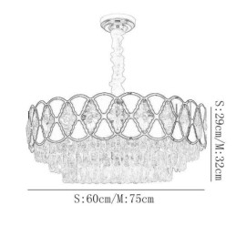Krystall Pendellampe Moderne Blonde Taklamper