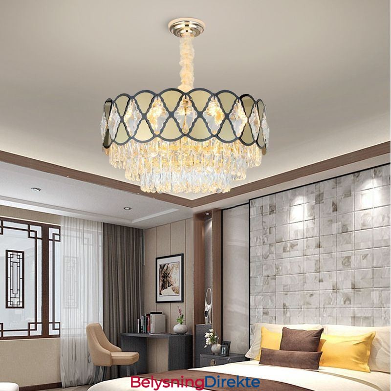Krystall Pendellampe Moderne Blonde Taklamper