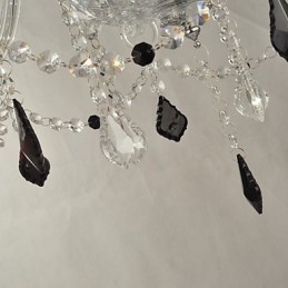 Elegant Krystalllysekrone Med 12 Lys