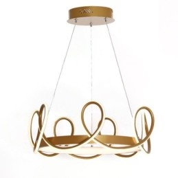 Moderne Hengelampe Crown Pendellampe Aluminium 1 Lyspære