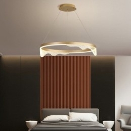 Nordisk Aluminiums Pendellampe Golden Wave Ripple Hengelampe