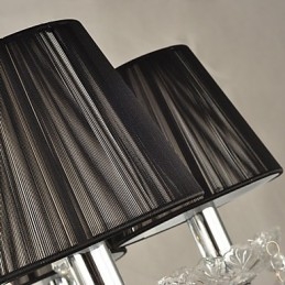 Elegant Krystalllysekrone Med 12 Lys