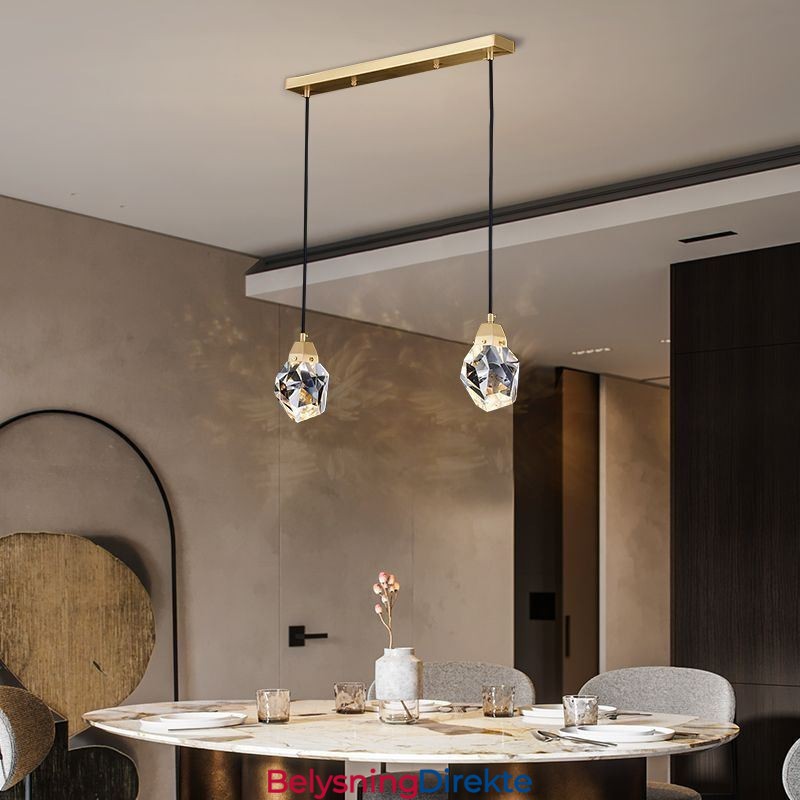 Mini Enkel Krystallkulelampe Hengende Taklampe