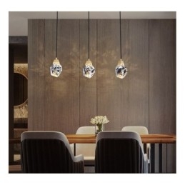 Mini Enkel Krystallkulelampe Hengende Taklampe